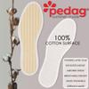 Pedag Summer, Pure Terry Cotton Insoles, Handmade in Germany, Absorbs Sweat & Controls Odor, Ideal for Wear Without Socks, Washable, US Women 8/ Men 5/ EU 38, White, 1 Pair view 3