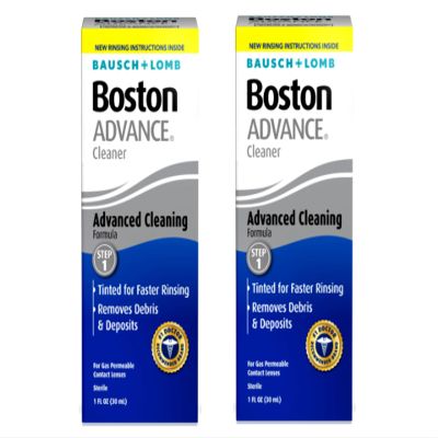 Boston Cleaner for Rigid Gas Permeable Contact Lenses, Advance Formula, 1-Ounce Bottles (Pack of 2)
