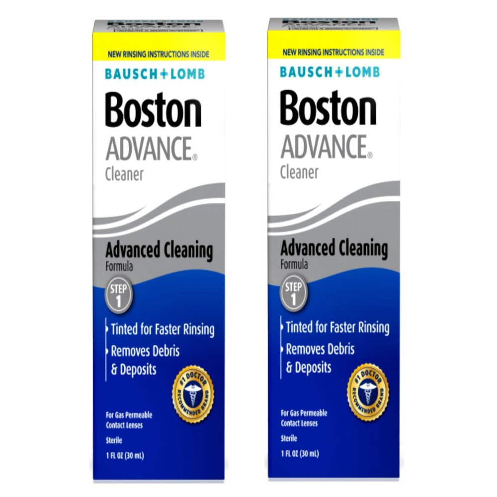 Boston Cleaner for Rigid Gas Permeable Contact Lenses, Advance Formula, 1-Ounce Bottles (Pack of 2)