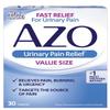 AZO Urinary Pain Relief Value Size, with Phenazopyridine Hydrochloride, Fast Relief, Relieves UTI Pain, Burning & Urgency, Targets the Source of Pain, #1 Most Trusted Brand, 30 Tablets view 1