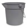 Tough Guy Bucket,3 1/2 gal,Gray 1ELK1-1 Each view 1