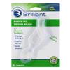 Brilliant Oral Care Babys First Toothbrush, Smooth Silicone Bristles Gently Clean Tender Teeth and Gums, for Ages 4+ Months, Clear, 1 Pack view 1