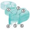 Brilliant Oral Care Babys First Toothbrush, Smooth Silicone Bristles Gently Clean Tender Teeth and Gums, for Ages 4+ Months, Clear, 1 Pack view 4