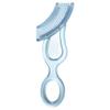 Brilliant Babys First Toothbrush & Teether - Dentist Recommended, Freezer-Safe Silicone for Ages 4+ Months, Teething Relief + Dental Care, Dishwasher Safe, Blue view 3
