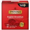 Twinings English Breakfast Black Tea Individually Wrapped Bags, 100 Count (Pack of 1), Smooth, Flavourful, and Robust, Caffeinated, Enjoy Hot or Iced, 100 Teabags view 1
