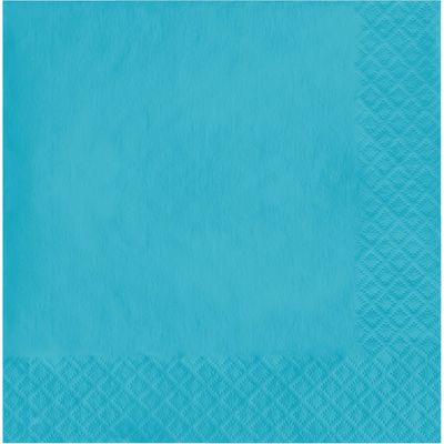 Creative Converting Solid Bermuda Blue 2-ply Luncheon Napkins - 50pcs