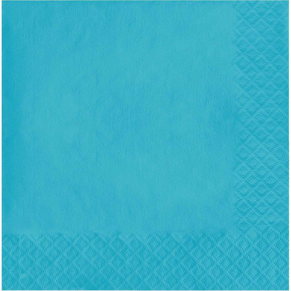 Creative Converting Solid Bermuda Blue 2-ply Luncheon Napkins - 50pcs