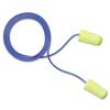 3M E-A-Rsoft Yellow Neon Soft Foam Earplugs, Corded, Regular Size, 200/Box view 1