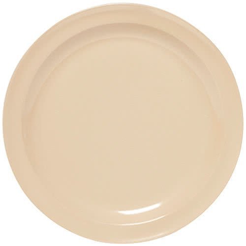 Yanco NS-107T Nessico Round Dessert Plate, 7.25" Diameter, Melamine, Tan Color, Pack of 48
