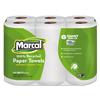 Marcal 6181CT Paper Towels, 2-Ply, 140 Sheets/Roll, 24 Rolls/CT, White view 1