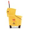 Rubbermaid Commercial FG748018 WaveBrake Side Press Combo Mopping System 26 qt Capacity, 18.6" Length x 15.6" Width x 16.7" Height, Yellow view 2