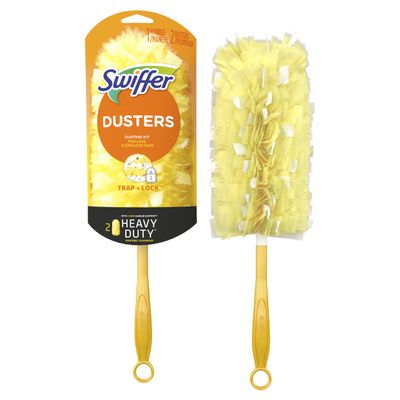 Procter & Gamble Swiffer, 360 Starter Kit, Includes 1 Handle & 2 Dusters, Yellow