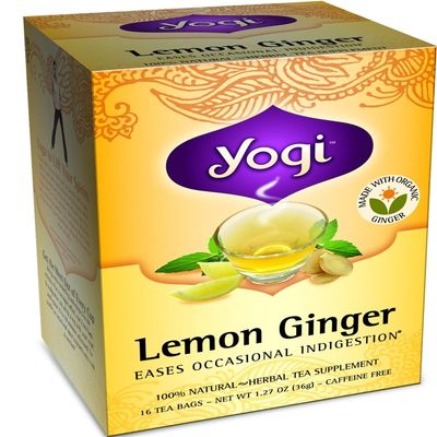 YOGI TEA,OG3,LEMON GINGER, 16 BAG