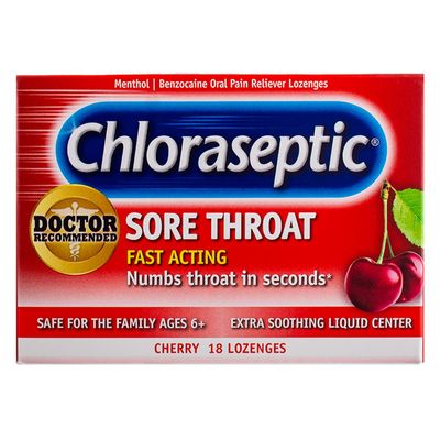Chloraseptic Sore Throat Lozenges, Cherry, 18 ct
