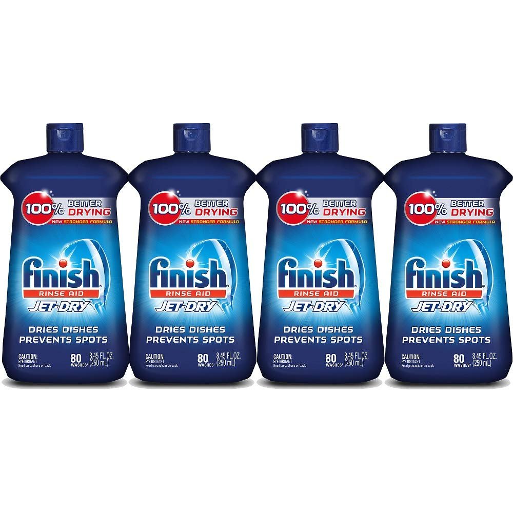 Finish Jet-Dry Rinse Aid, 8.45oz, Dishwasher Rinse Agent & Drying Agent (4X8.45oz)
