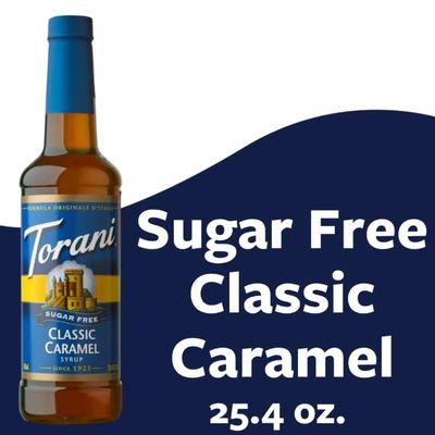 Torani SugarFree Classic Caramel Syrup With Splenda, 25 Ounce
