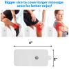 LiteTour 10-Pack Large TENS Electrode Pads - 3.5mm Snap Connectors - High Conductivity, Reusable Electrodes Pads for TENS Massager and Muscle Stimulation view 3