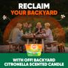 OFF! Backyard Citronella Scented Candle Burns Up to 40 Hours Provides Ambiance and a Gentle Glow for Backyard Outdoor Occasions 18 Ounce (Pack of 1) view 2