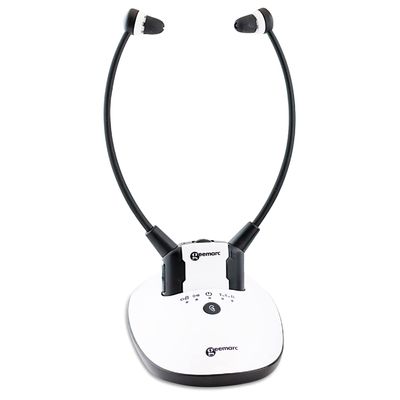 Sonic Alert CL7350 Opti Wireless Stethoscope Amplified RF Stereo TV Listening Headphones System | Amplify Your Hearing for TV, Cell Phone, Computer, Tablet + More | 300 Outdoor & 80 Indoor Range