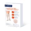 JOBST 120206 soSoft Compression Sock, Brocade Pattern, 15-20mmHg, Knee High, Black, Medium view 3