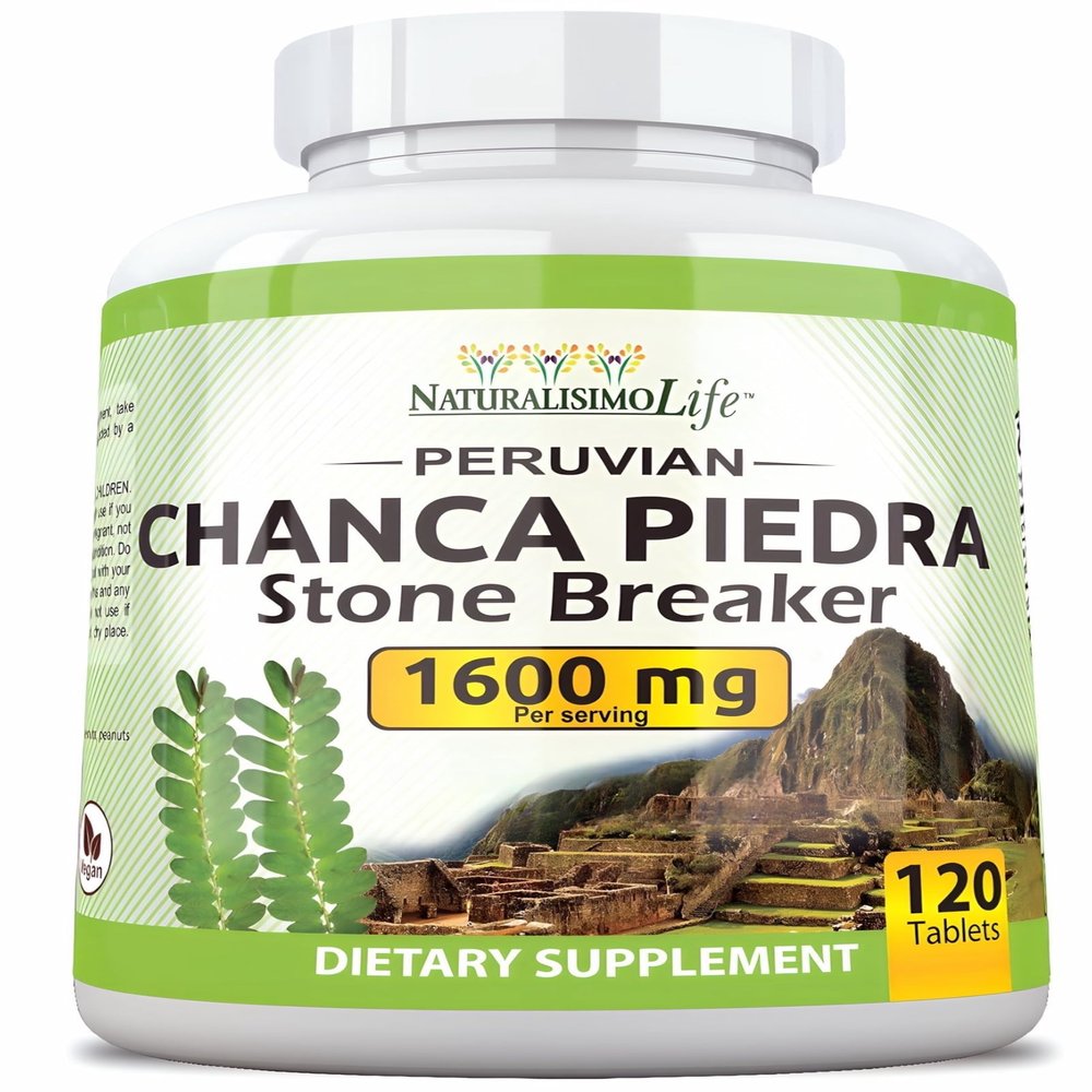 NaturalisimoLife Chanca Piedra 1600 mg per Serving  120 Tablets - Peruvian Chanca Piedra