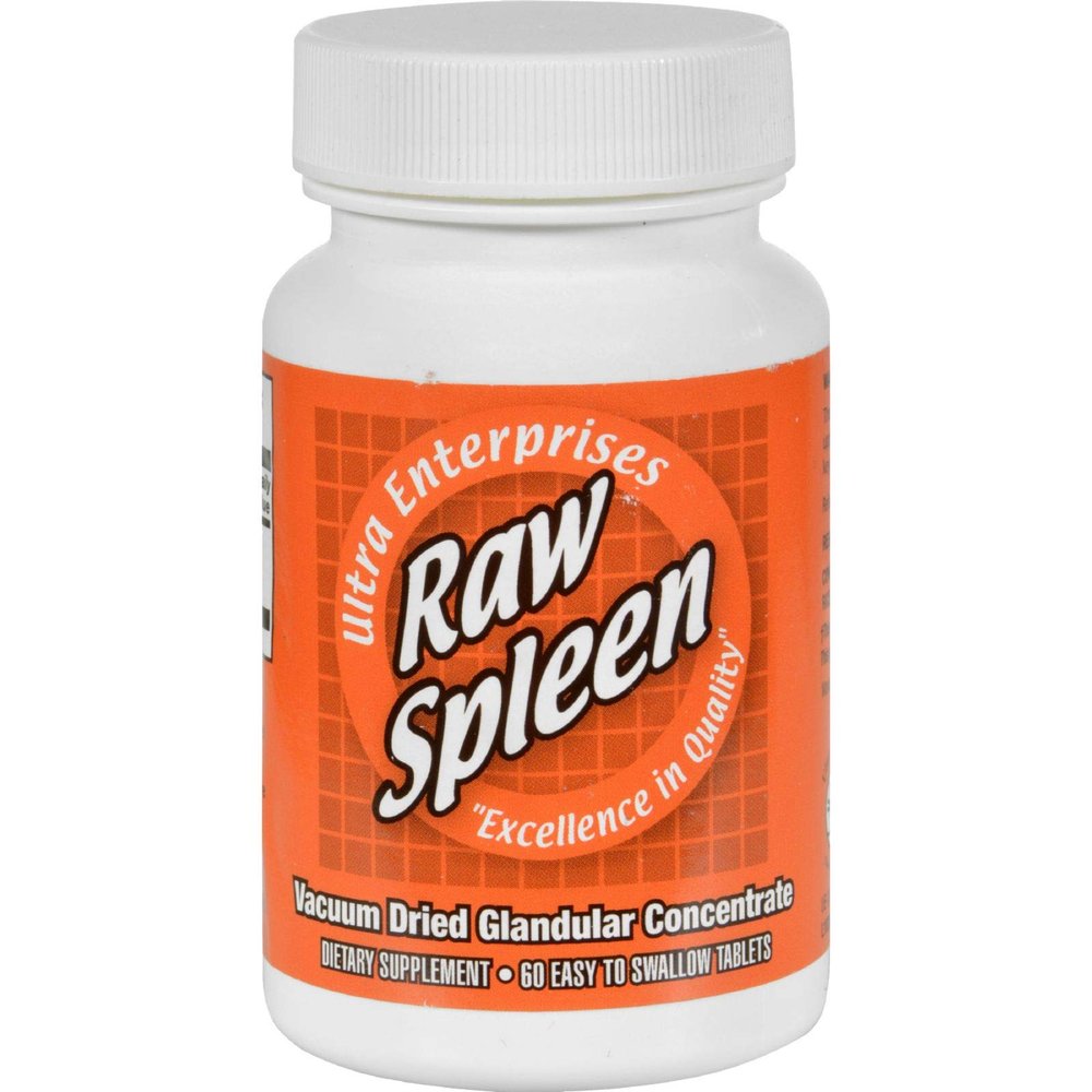Ultra Glandulars Raw Spleen - 200 mg - 60 Tablets