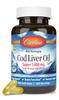 Carlson - Cod Liver Oil, Super 1000 mg + Vitamins A & D3, Wild Norwegian, Sustainably Sourced, 100 Softgels view 1