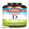 Carlson - Vitamin D3, 2000 IU (50 mcg), Bone & Immune Health, Vitamin D Supplements, Cholecalciferol Supplement, Gluten Free Vitamin D Capsules, 360 Softgels view 1