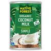 Native Forest Organic Unsweetened Coconut Milk - Canned Coconut Milk, No Guar Gum, Non-GMO Project Verified, USDA Organic - Simple, 13.5 Fl Oz (Pack of 12) view 1