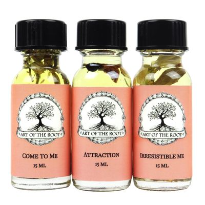 Love & Attraction 3 Oil Set with Come to Me, Love & Attraction, Irresistible Me Oils | Wiccan Pagan Hoodoo Conjure Magick