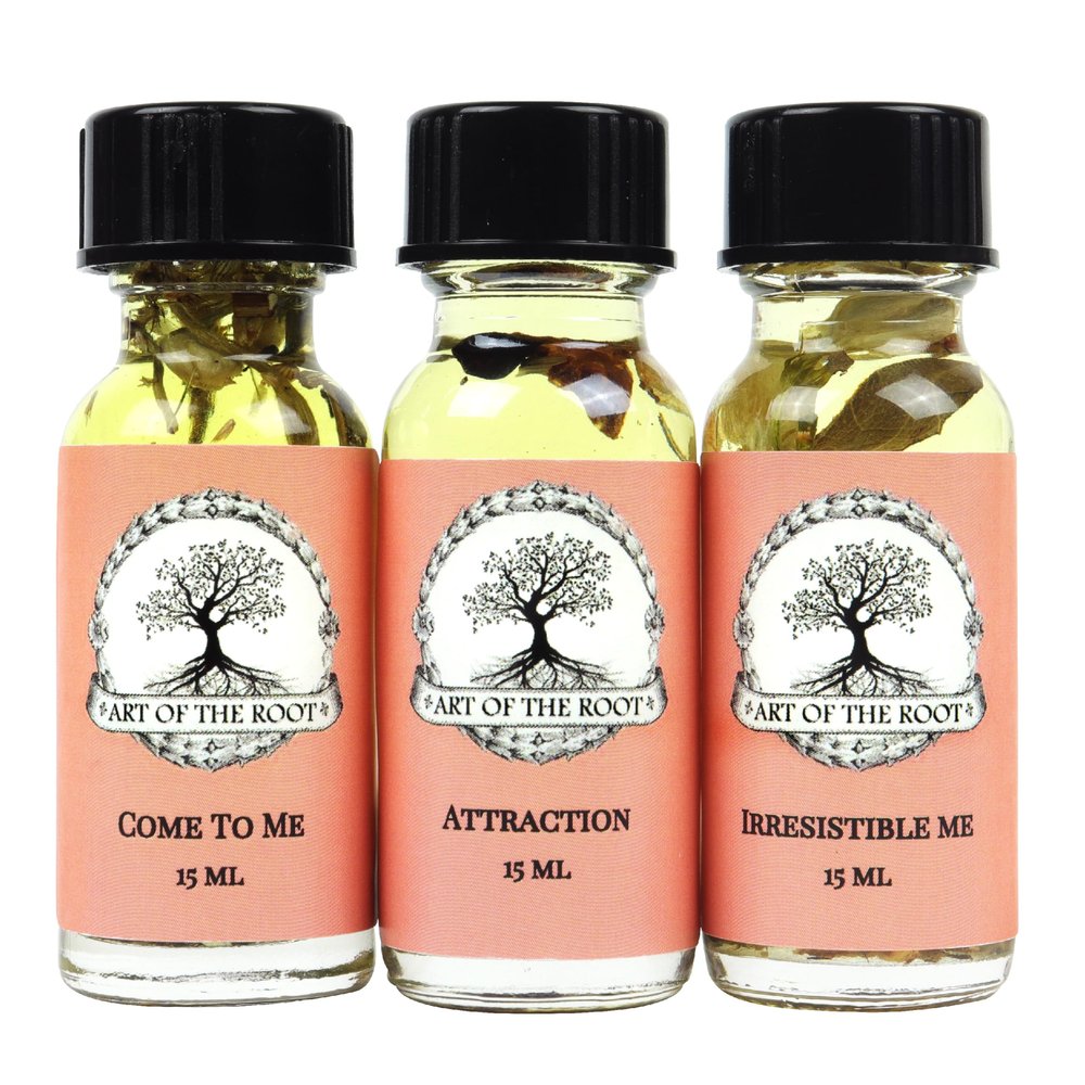 Love & Attraction 3 Oil Set with Come to Me, Love & Attraction, Irresistible Me Oils | Wiccan Pagan Hoodoo Conjure Magick