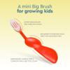 RADIUS Kidz Toothbrush Children's Right Hand BPA Free ADA Accepted Designed to Clean Teeth & Gums for Children 6 Years & Up - Pink Purple Green - Pack of 3 view 3