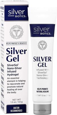 American Biotech Labs Silver Biotics Patented Multivalent SilverSol 20 PPM Soothing Skin Gel | Versatile 1.5 oz for Skin Comfort and Wellness