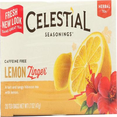 Celestial Seasonings Herb Tea Lemon Zinger 20 Bags (Pack of 18)