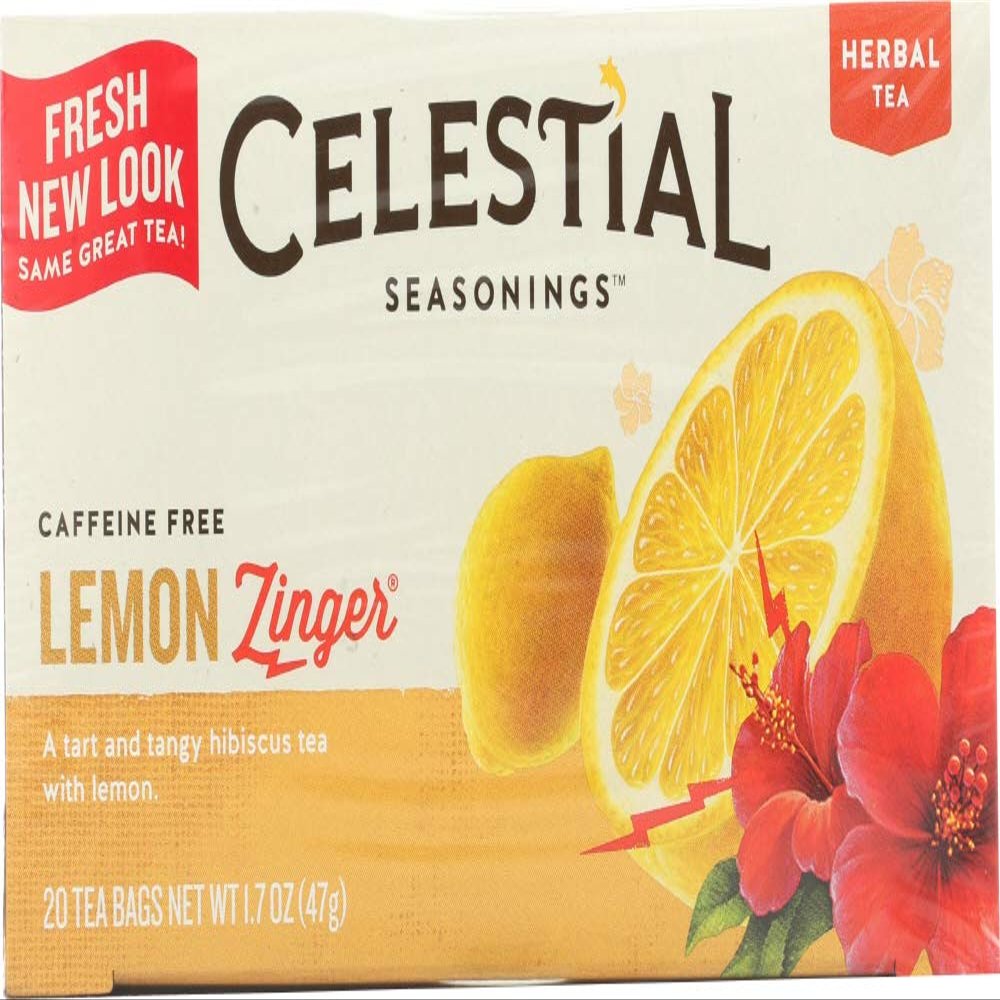 Celestial Seasonings Herb Tea Lemon Zinger 20 Bags (Pack of 18)