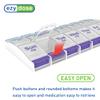 EZY DOSE Push Button (7-Day) Pill Case, Medicine Planner, Daily Vitamin Organizer, 2 Times a Day AM/PM, X-Large Compartments, Arthritis Friendly, Easy to use, Clear Lids, Purple and Blue, BPA Free view 4