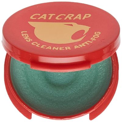 EK USA, Cat Crap, Anti-Fog Lens Cleaner Balm, Safe on All Lenses, Eyeglasses, Goggles, and Camera Lenses - 0.5 Ounce
