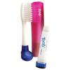 Travel Toothbrush With Refillable Travel-Sized Toothpaste Tube and Protective Case - Toob Brush - Cranberry view 1