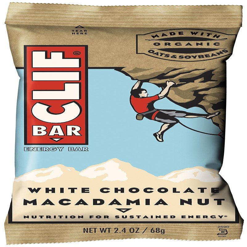 Clif Bar Energy Bar, White Chocolate Macadamia Nut, 2.4 Ounce (Pack of 12)