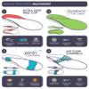 10 Seconds 3100 Multi-Sport Cushion Athletic Running Insoles, Neutral Arch, Soft Support, Reduces Soreness, Fits Most Footwear, Deep Heel Cup, Poron Strike Pads, Airflow Channel (M 5.5-7/W 7-8.5) view 4