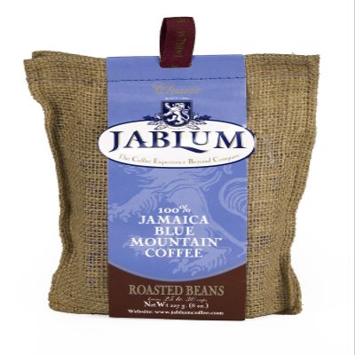 Jablum Jamaica Blue Mountain Roasted Whole Bean Coffee 8oz