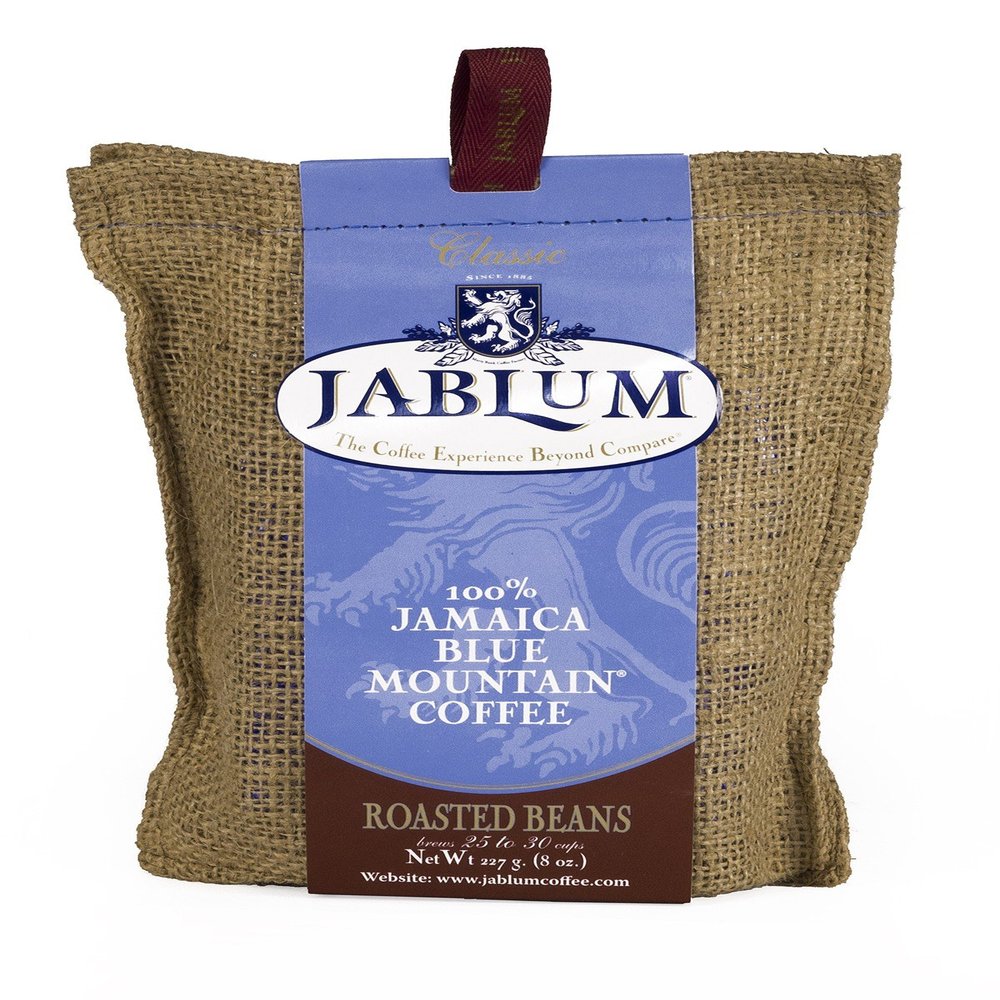 Jablum Jamaica Blue Mountain Roasted Whole Bean Coffee 8oz