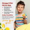 Barlean's Omega Pals Chirpin' Slurpin' Lemonade Flavored Omega-3 for Kids, Yummy Children's Liquid Fish Oil Supplement with 540 mg of EPA and DHA Fatty Acid for Brain & Eye Health, 8 oz view 4