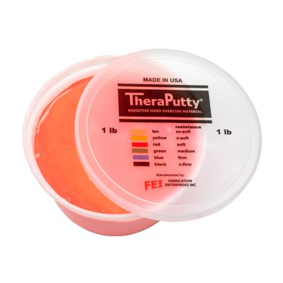 CanDo TheraPutty Scented Hand Exercise Putty for Rehabilitation, Exercises, Hand Therapy, Occupational Therapy, Cherry Red Soft 1lb