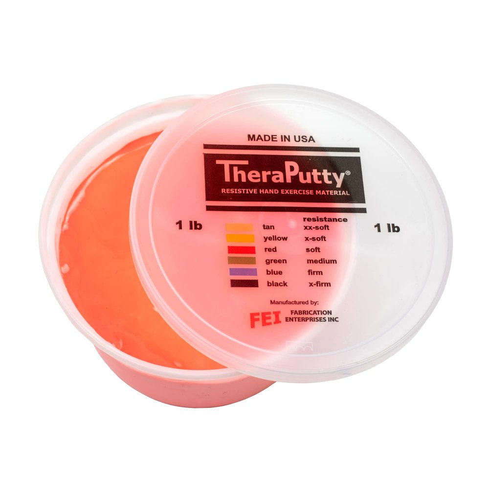 CanDo TheraPutty Scented Hand Exercise Putty for Rehabilitation, Exercises, Hand Therapy, Occupational Therapy, Cherry Red Soft 1lb