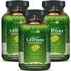 Irwin Naturals Double Potency 5-HTP Extra - Relaxation & Serotonin Support - 60 Liquid Soft-Gels - 3 Pack view 1