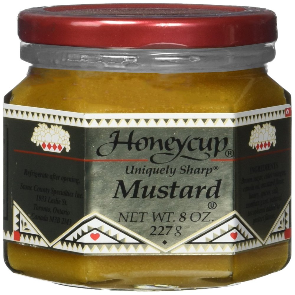 Honeycup Mustard, 8 Ounce Jar (Pack of 6)
