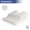 HERMELL PRODUCTS, INC. Hermell Face Down Pillow, Small (Pack of 1), White view 2
