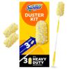 Swiffer Duster Heavy Duty 3 ft Extendable Handle Starter Kit with 3 Refills view 1