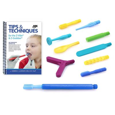 ARK's Z-Vibe Sensory Oral Motor Kit - ultimate kit with most popular tips & exercise book